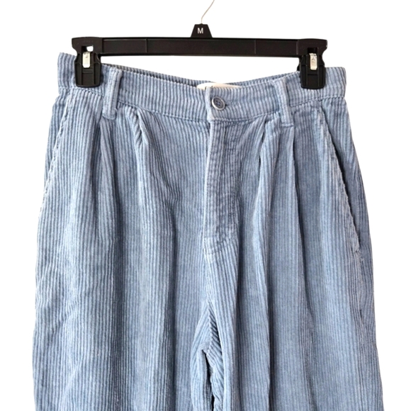 Reformation‎ Montauk Pleated Corduroy Pants Wide-leg Dusty Blue - Picture 5 of 16